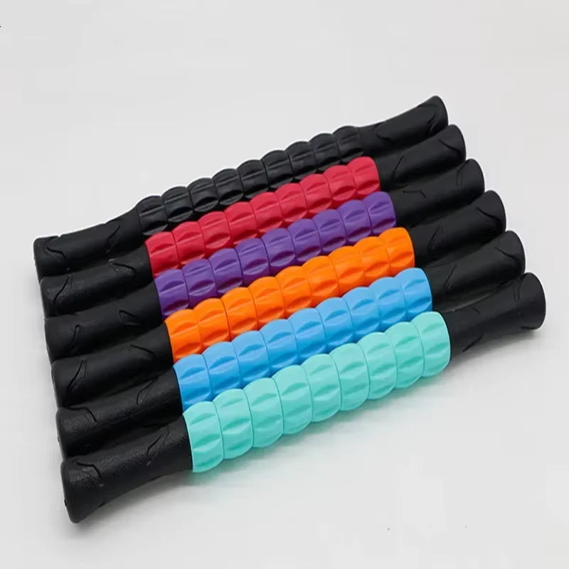 1Pcs 9-Wheel Massage Neck Leg Massager Stick Anti-Cellulite Stick Body Foot Leg Slimming Massage Muscle Roller Massage Stick