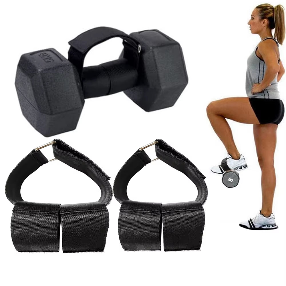 1/2Pcs Dumbbell Ankle Strap Weight Lifting Foot Bands Tibialis Trainer Leg Muscle Strengthen Training Workout Fitness Equipment