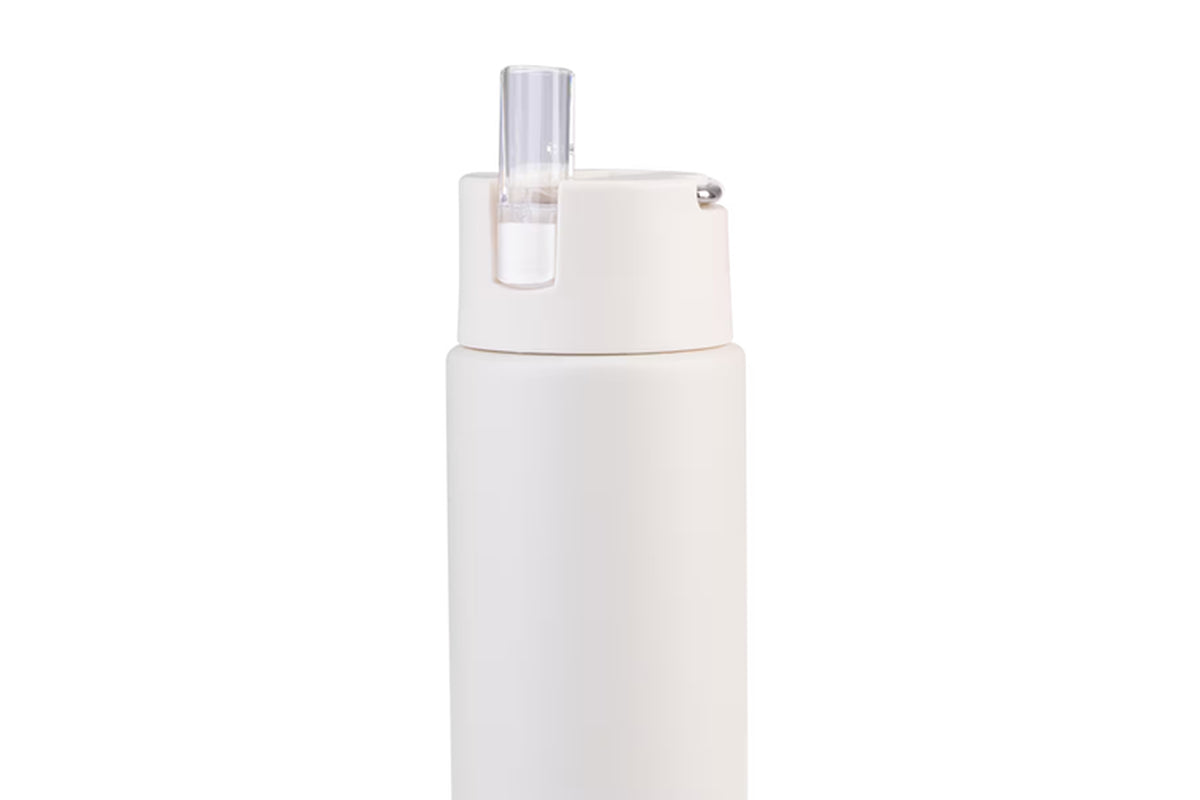 Moda Ceramic Lined Stainless Steel Wall Drink Bottle 700Ml Alabaster