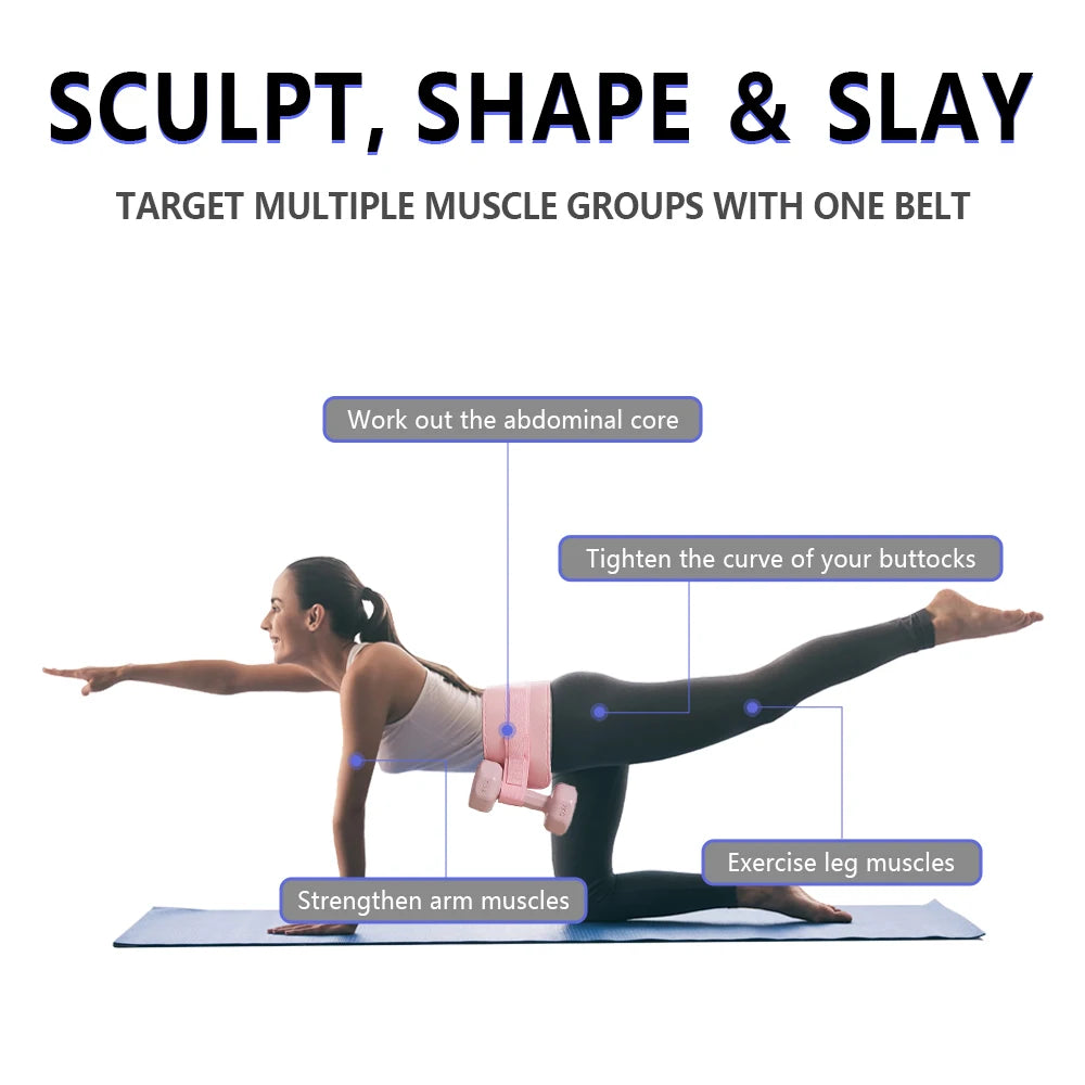 Exercise Hip Thrust Belt -Dumbbell Hip Thrust Belt, Thicken & Widen, Comfortable for Dumbbells, Kettlebells,Gym or Home Workouts