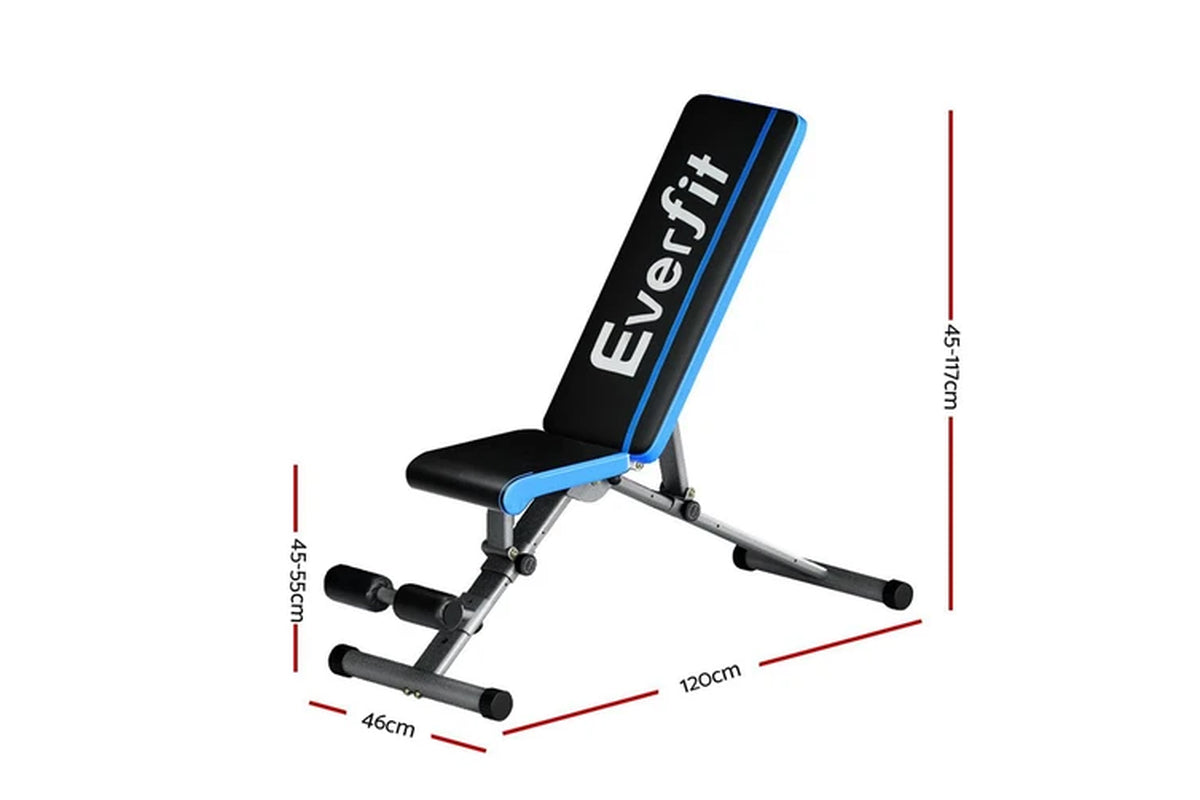 Weight Bench Adjustable FID Bench Press Home Gym 330Kg Capacity
