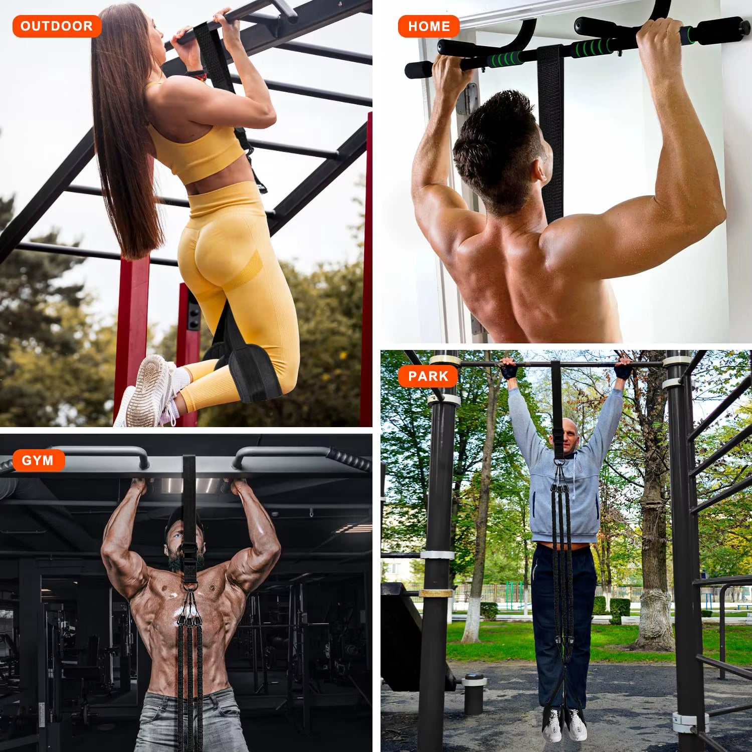 Assisted Pull up Bands 75-300 LBS Multifunctional Assist Belt Strength Training Fitness Tools High Intensity Pull up Band