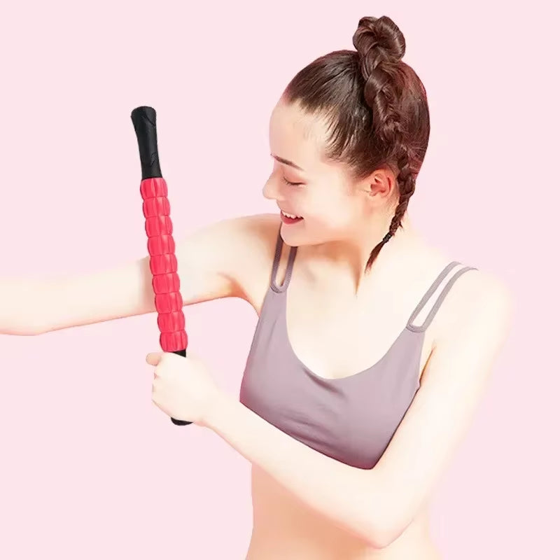 1Pcs 9-Wheel Massage Neck Leg Massager Stick Anti-Cellulite Stick Body Foot Leg Slimming Massage Muscle Roller Massage Stick